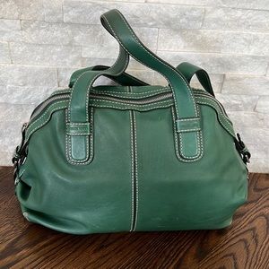 Michael Kors Green Leather Shoulder Bag